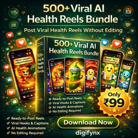 Get the 500+ Viral AI Health Reels Bundle Today
